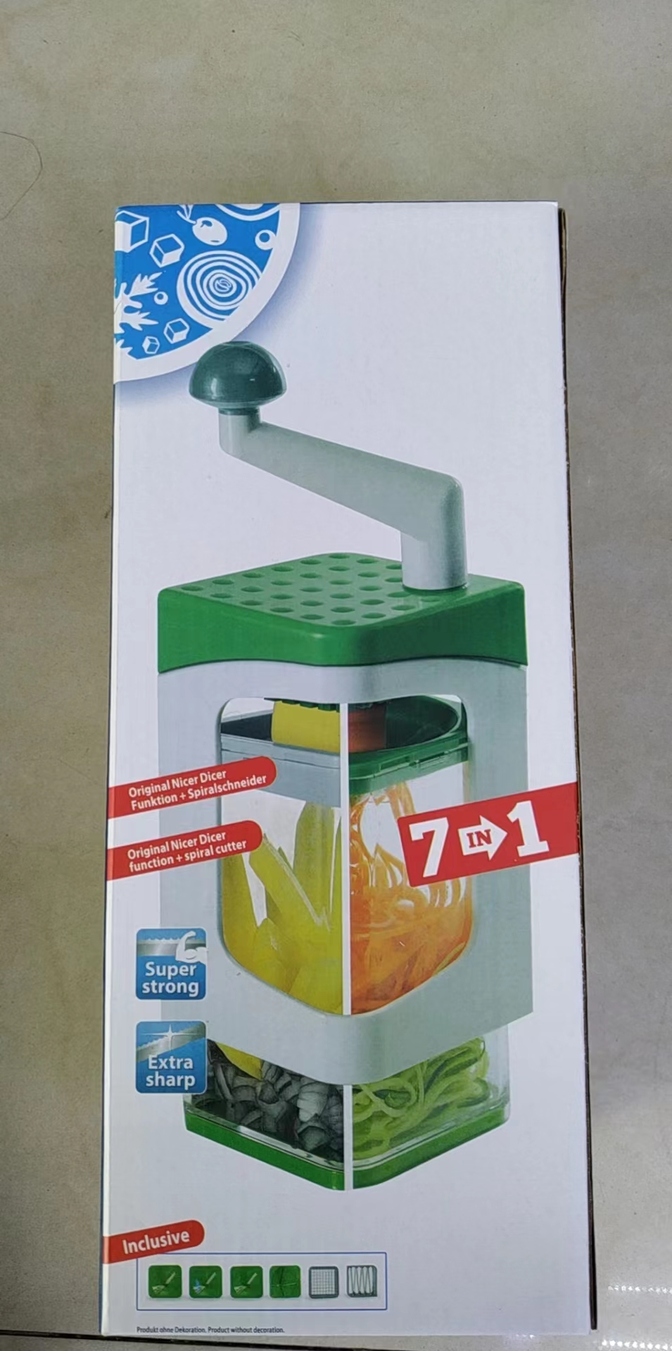 Multi-functional grater, multi-functional vegetable cutter, multi-functional dicing and grilling cutter, seven-in-one all-purpose vegetable cutter