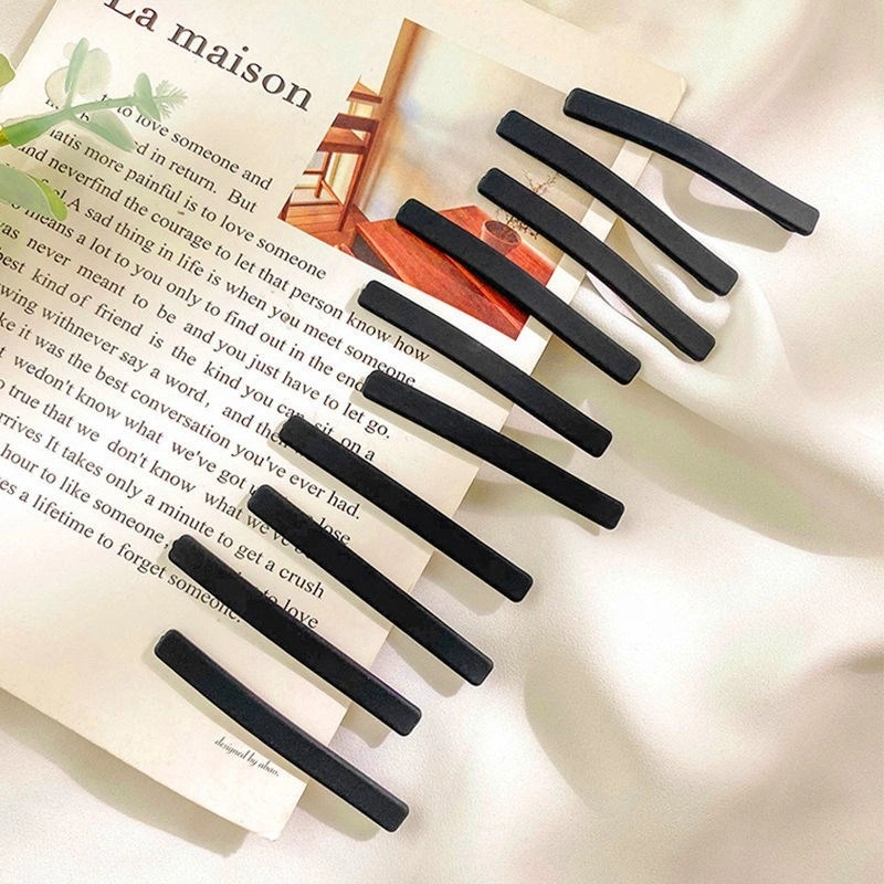 网红发夹女时尚鱼尾夹子森系刘海边夹一字夹仿珍珠头饰