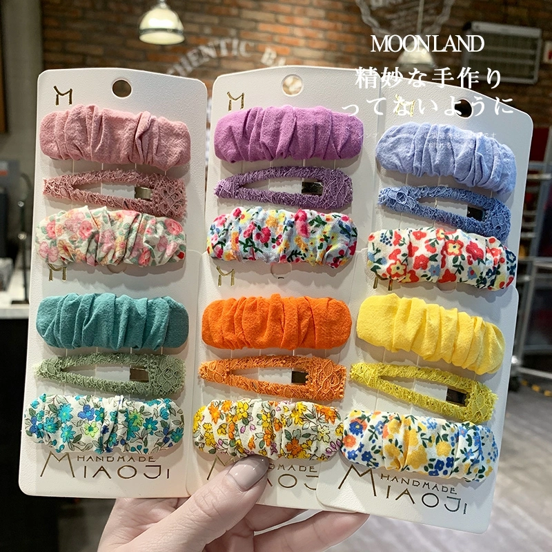 韩国ins网红发夹女时尚鱼尾夹子森系刘海边夹一字夹仿珍珠头饰