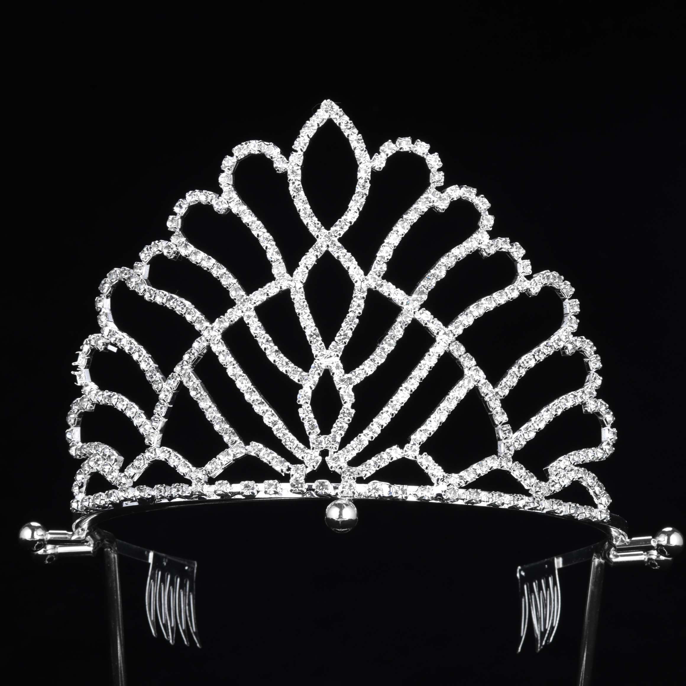 编制复古花朵头扣发箍欧美婚礼手工爪链皇冠跨境爆款厂家直销优雅气质头饰新娘派对皇冠兴辉饰品051详情1