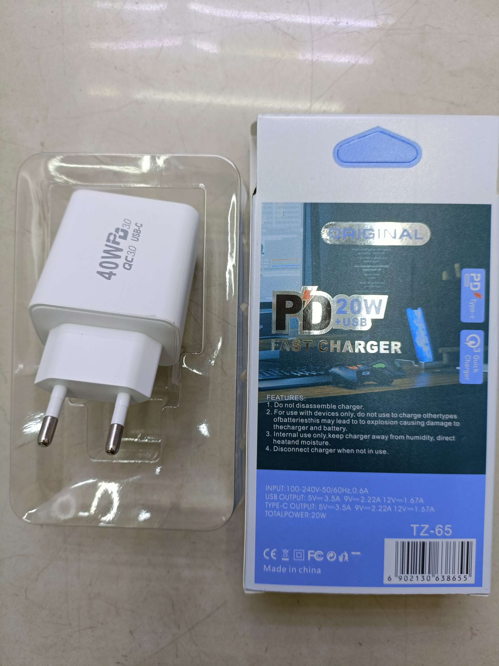 قانون 2A USB +2PD Upd details Picture