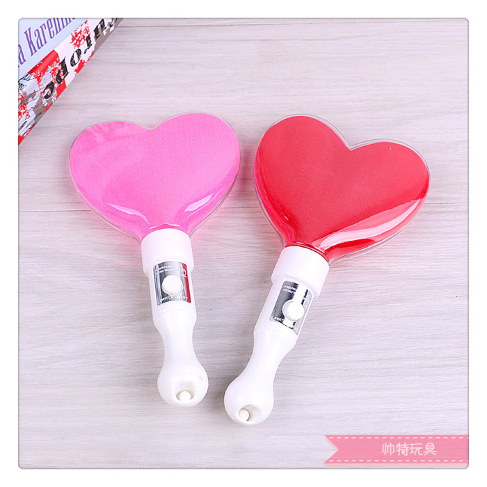 Exquisite short hollow heart-shaped handheld flash stick details Picture