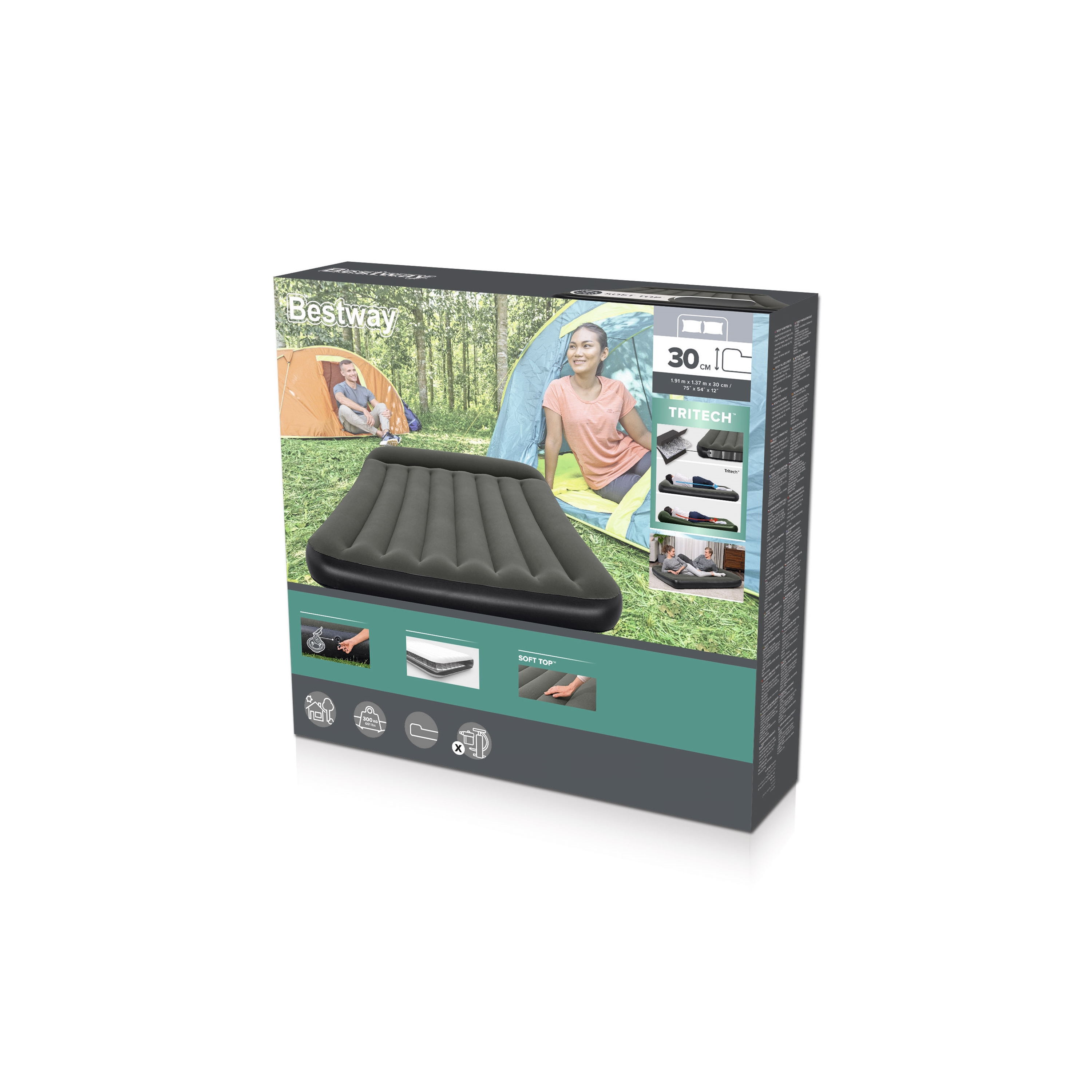 Bestway 4365367681 flocking inflatable bed water supplies wholesale pic 3