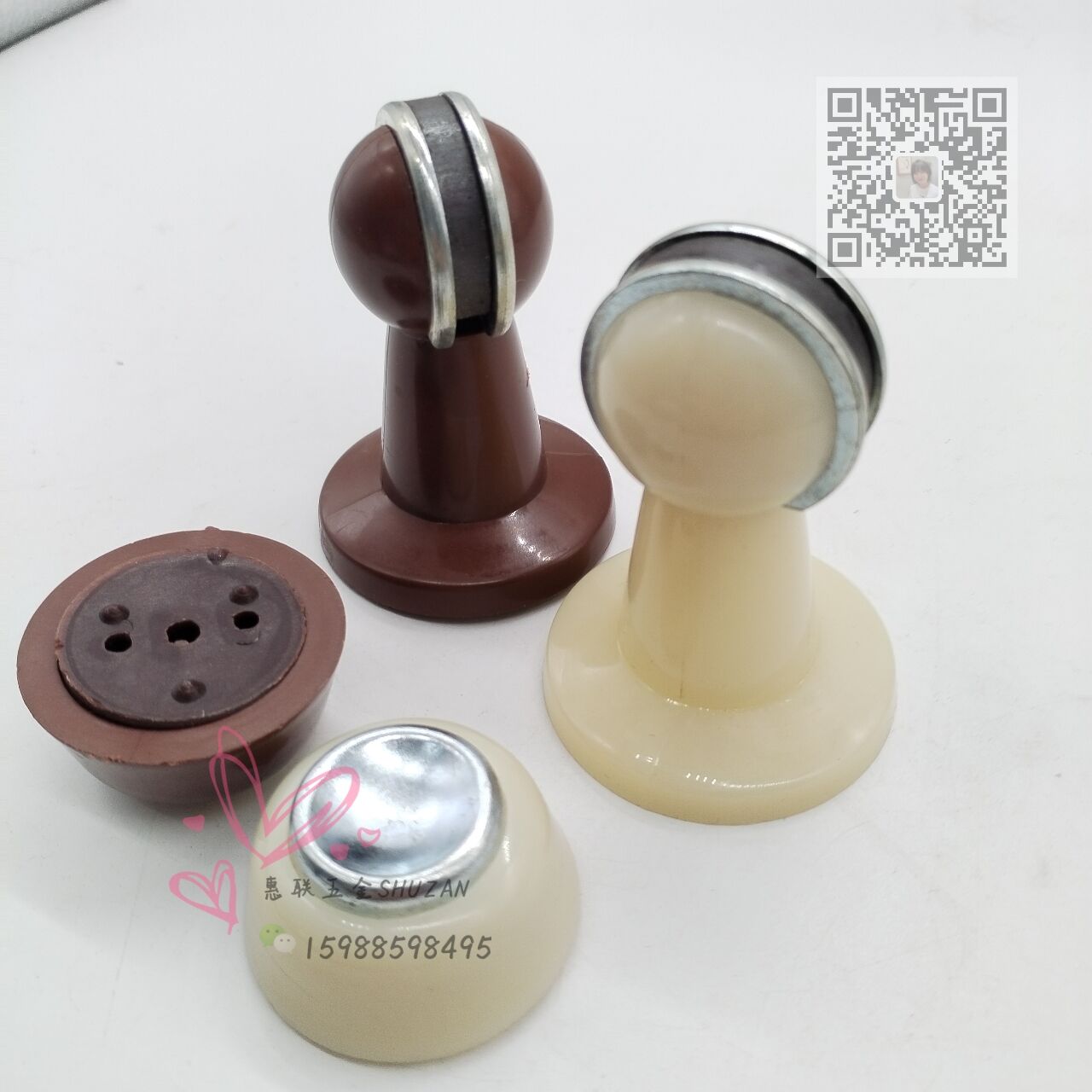 Shuzan high-quality brand silent door suction, home bedroom anti-soil hanging door hardware accessories, door touch ground suction, Yemen handle, old model upgrade details Picture