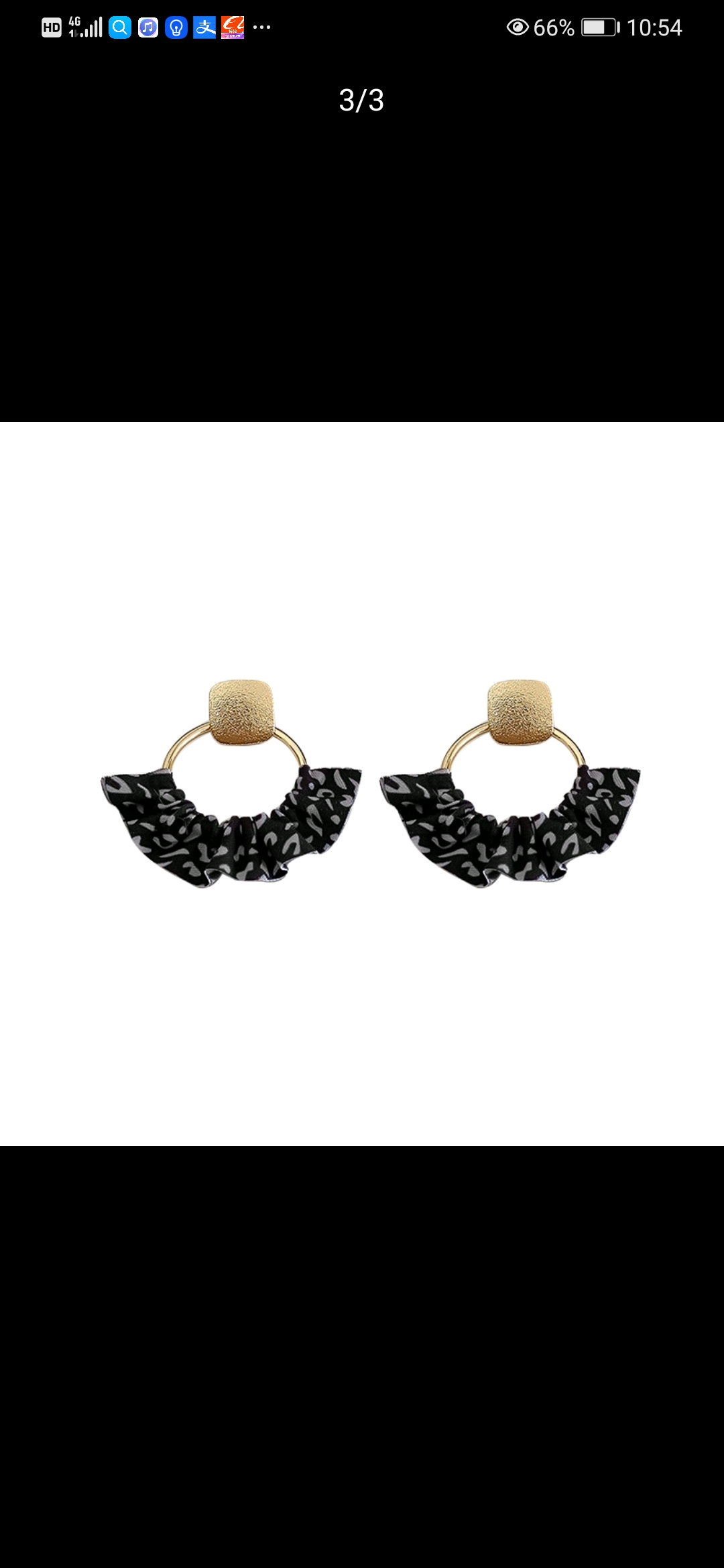 黑色耳环2022年新款潮耳钉韩国气质高级感耳坠网红大气耳饰女饰品详情图2