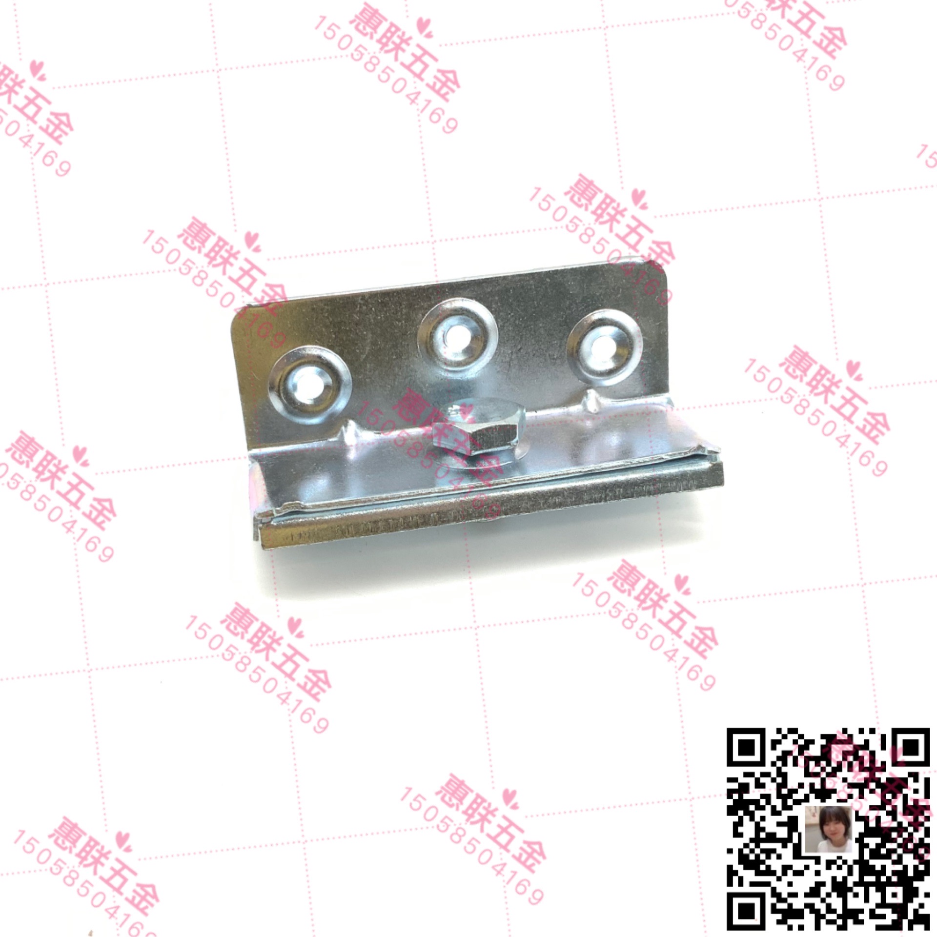 Shuzan color zinc bed fasteners, furniture hardware accessories, full-house customization, lock fasteners, bed connection parts, silver Specification image