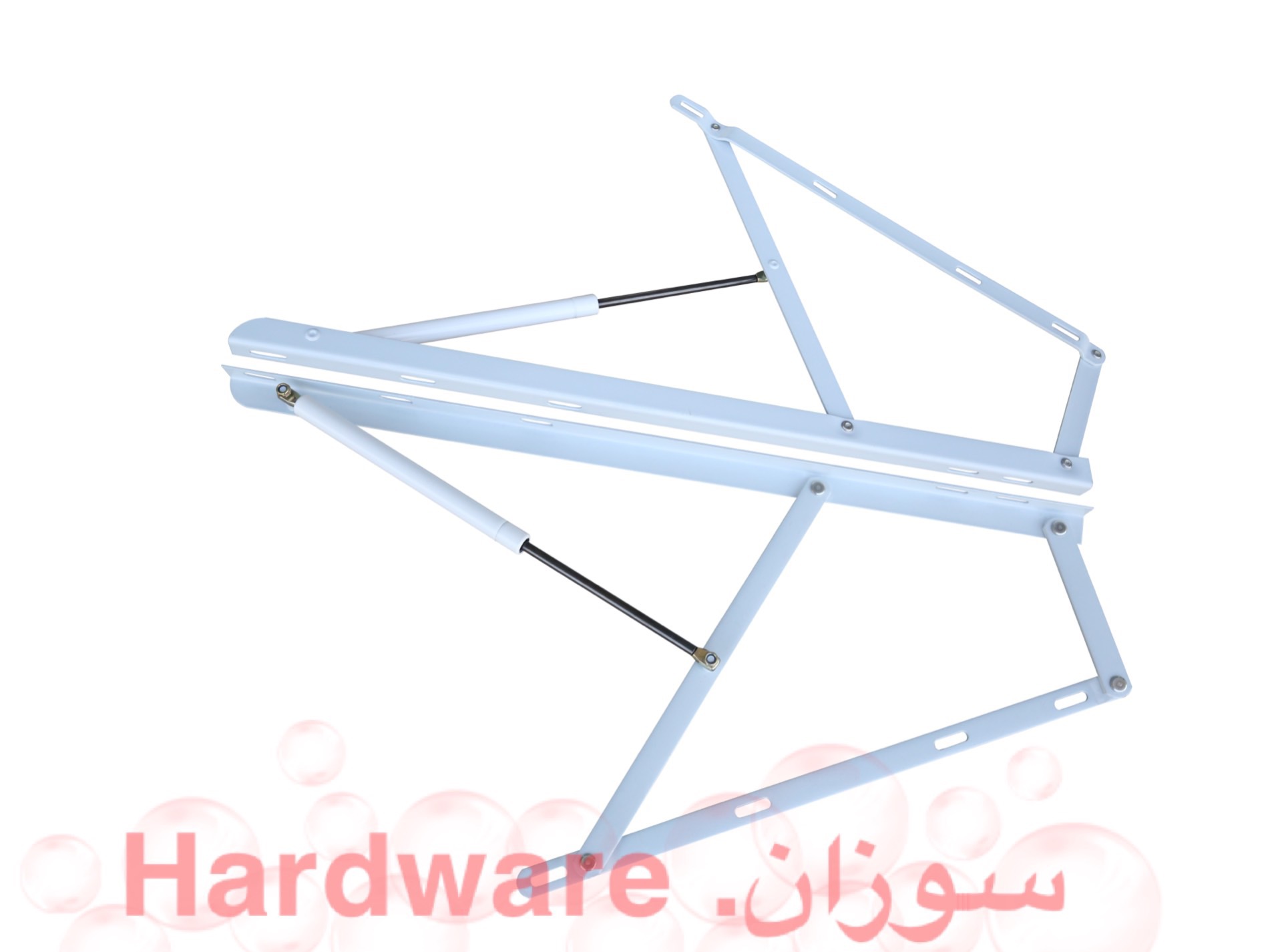 Shuzan Xinxing Hardware Silver bed thickened pneumatic support rod, bed box lifter, hydraulic air support bracket, storage box cabinet convenient lifting and lowering, gas spring details Picture