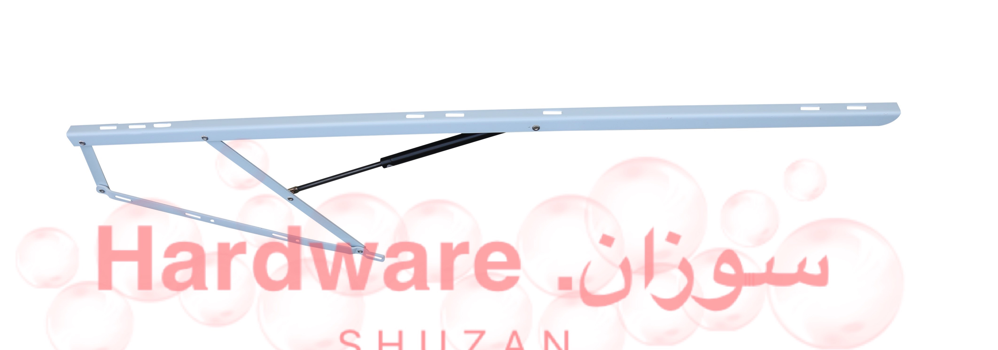 Shuzan Xinxing Hardware Silver bed thickened pneumatic support rod, bed box lifter, hydraulic air support bracket, storage box cabinet convenient lifting and lowering, gas spring Specification image