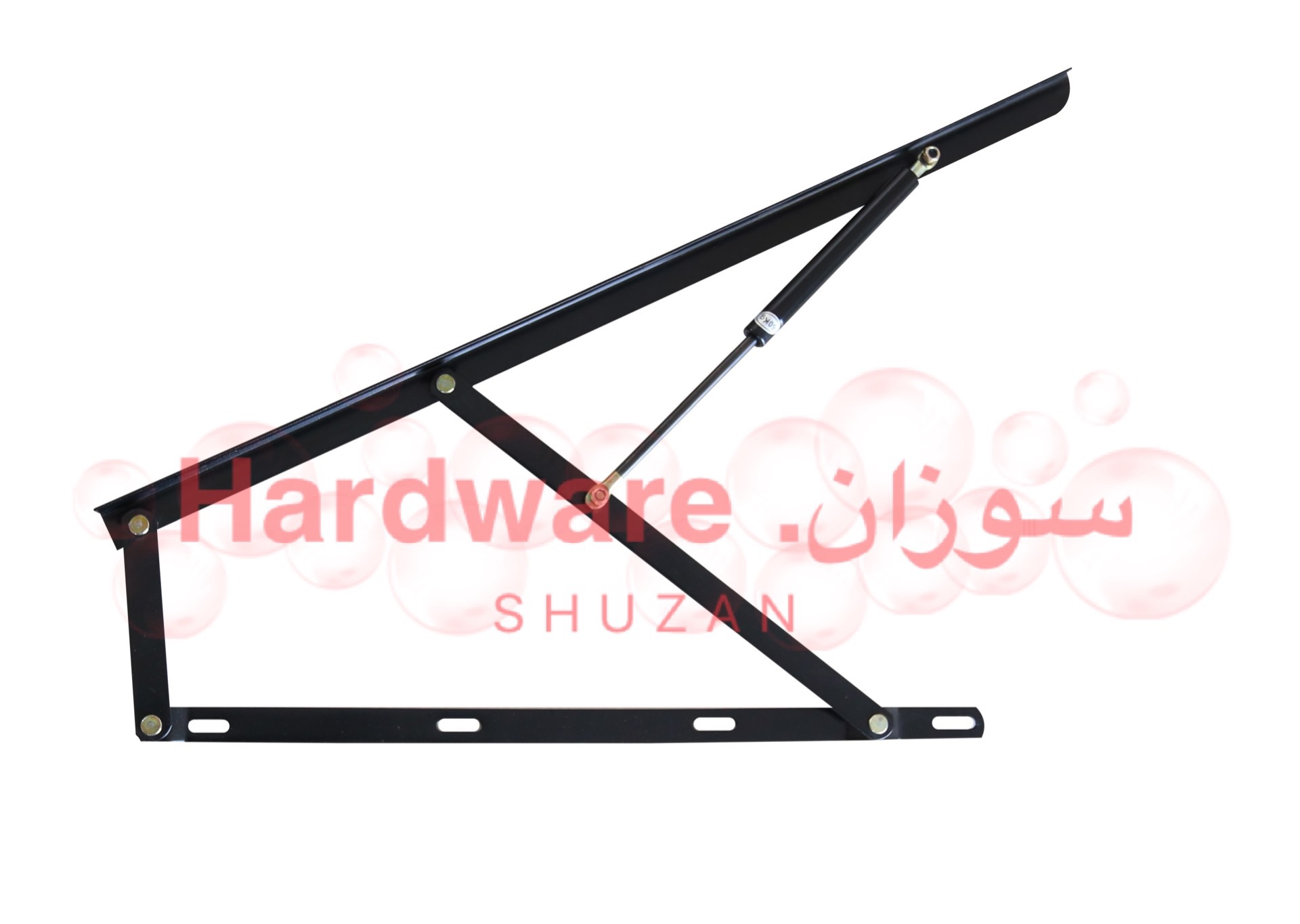 Shuzan Xinxing hardware bed thickened air pressure support rod, flip bed box air support lifter, hydraulic bed support bracket, storage box cabinet practical gas spring Specification image