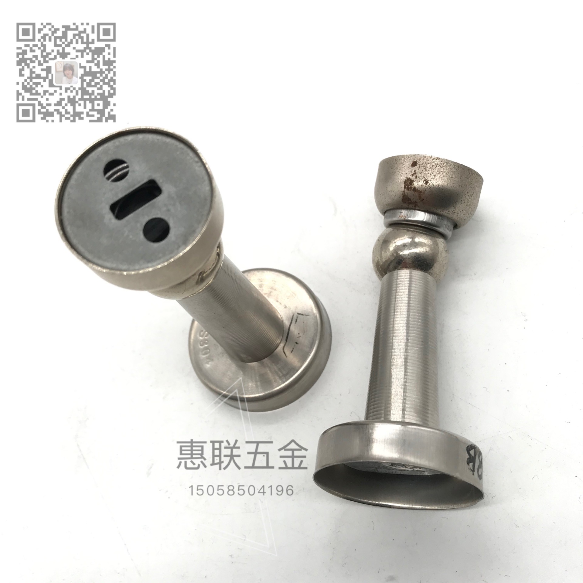 Shuzan Strong magnetic stainless steel door suction, simple and quiet bedroom wall suction, floor suction, hardware accessories, Yemen anti-soil handle, model XX Item Picture