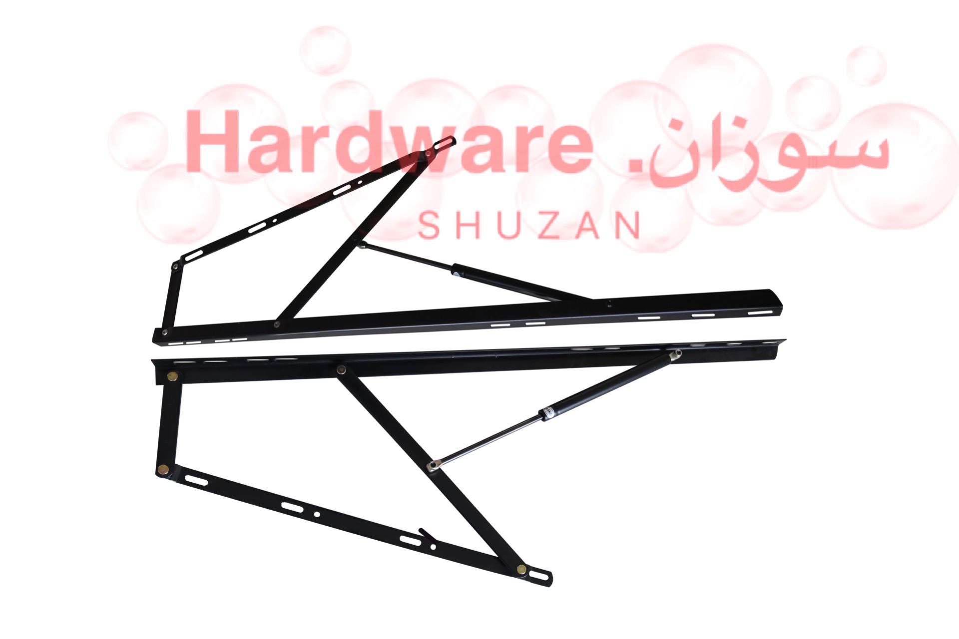 Shuzan Xinxing hardware bed thickened air pressure support rod, flip bed box air support lifter, hydraulic bed support bracket, storage box cabinet practical gas spring details Picture