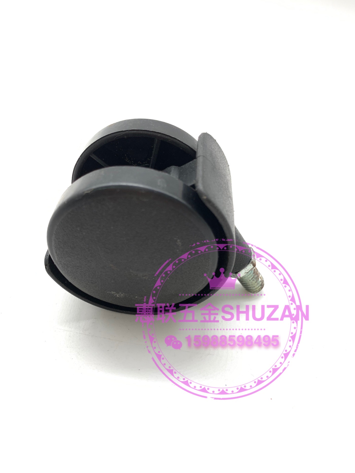 Shuzan high-quality rubber swivel casters, special screw rods for refrigerator shelves, movable furniture wheels, silent, wear-resistant and strong load-bearing capacity details Picture