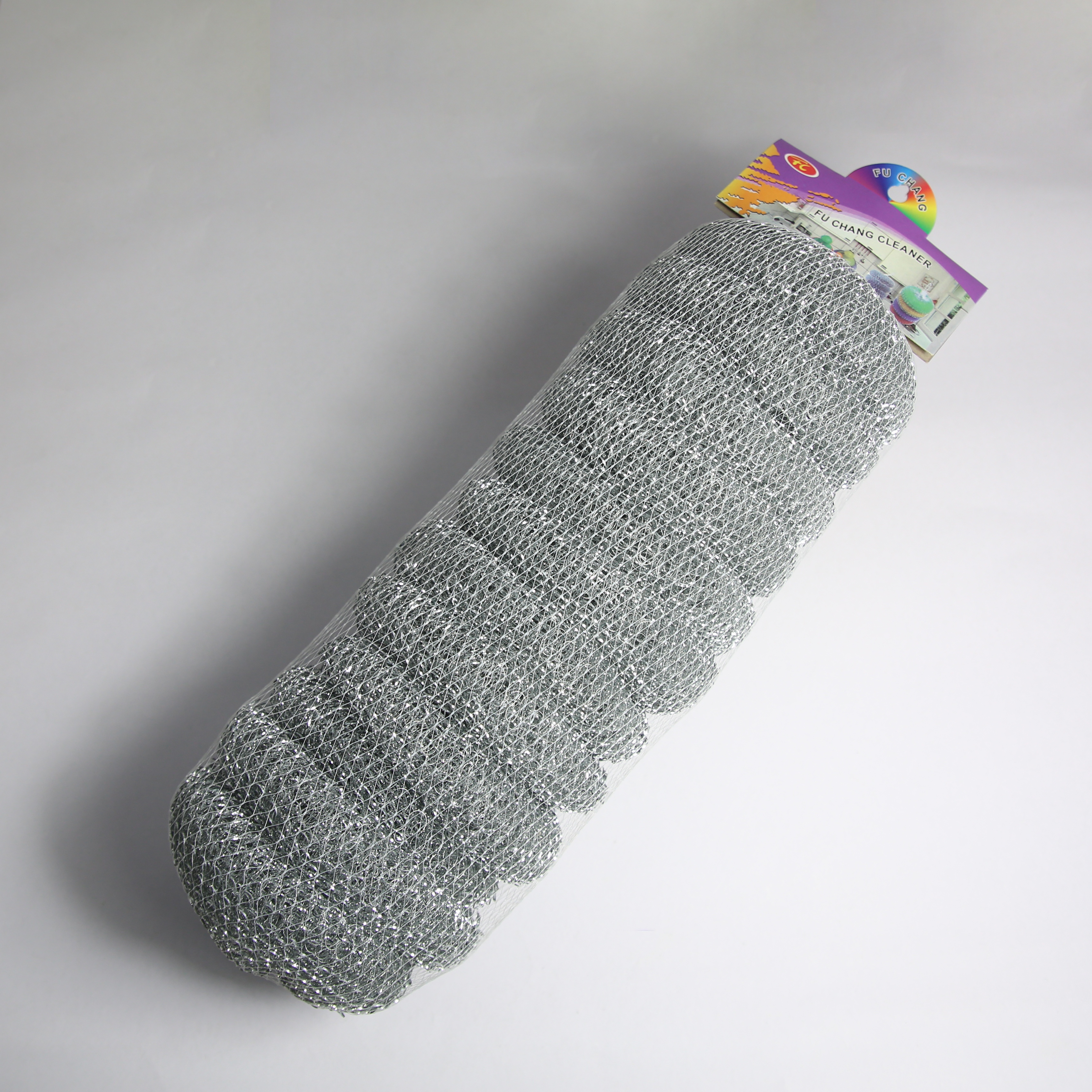 富昌牌厂家直销厨房清洁用品镀锌网球钢丝球镀锌编织球洗碗锅刷批发去除顽固汅渍