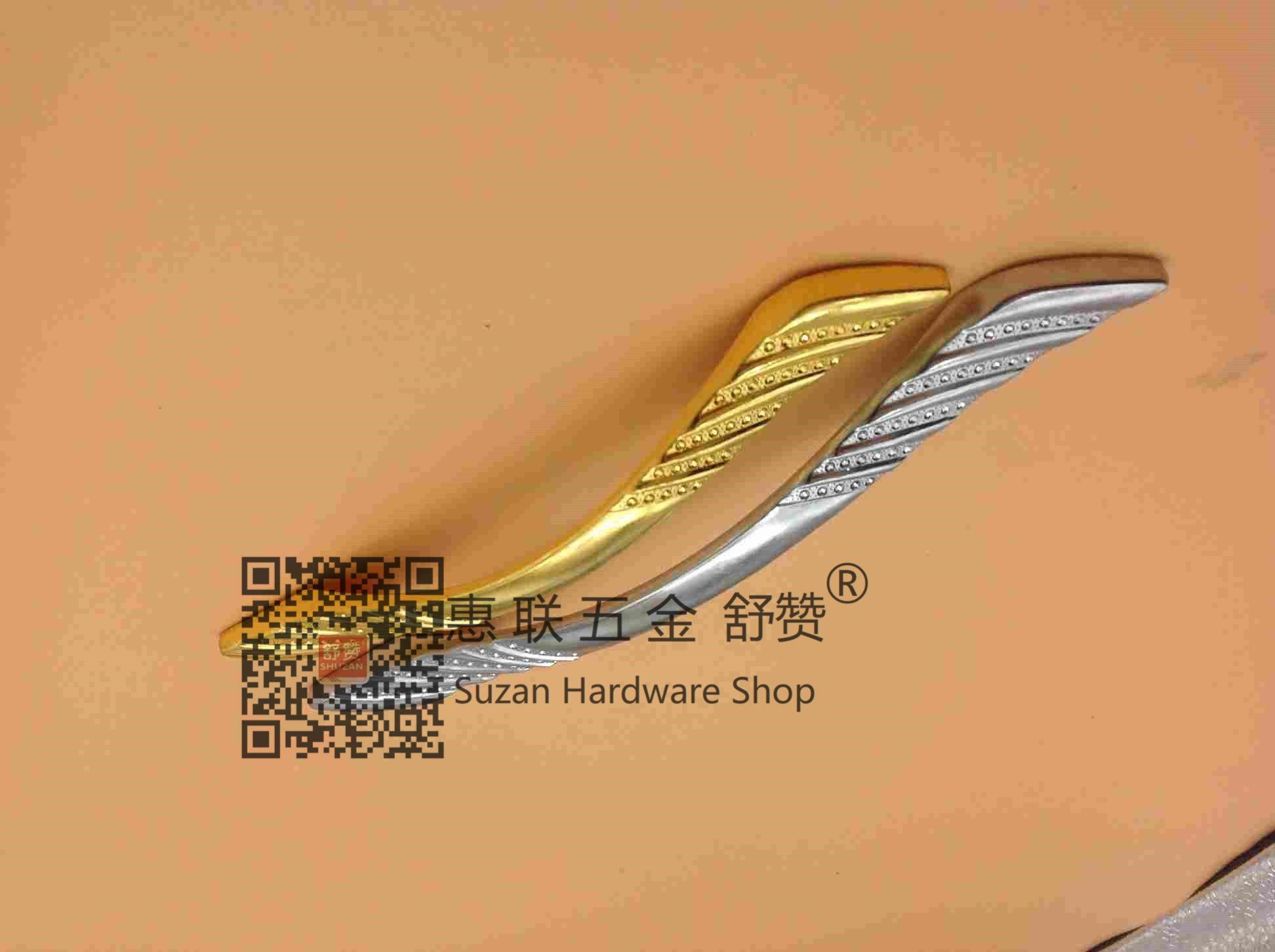 Shuzan high-quality pebble door handle hardware accessories, aluminum alloy ice crack crack European-style cabinet door handles, cabinet and wardrobe handles, universal style Application Scenario