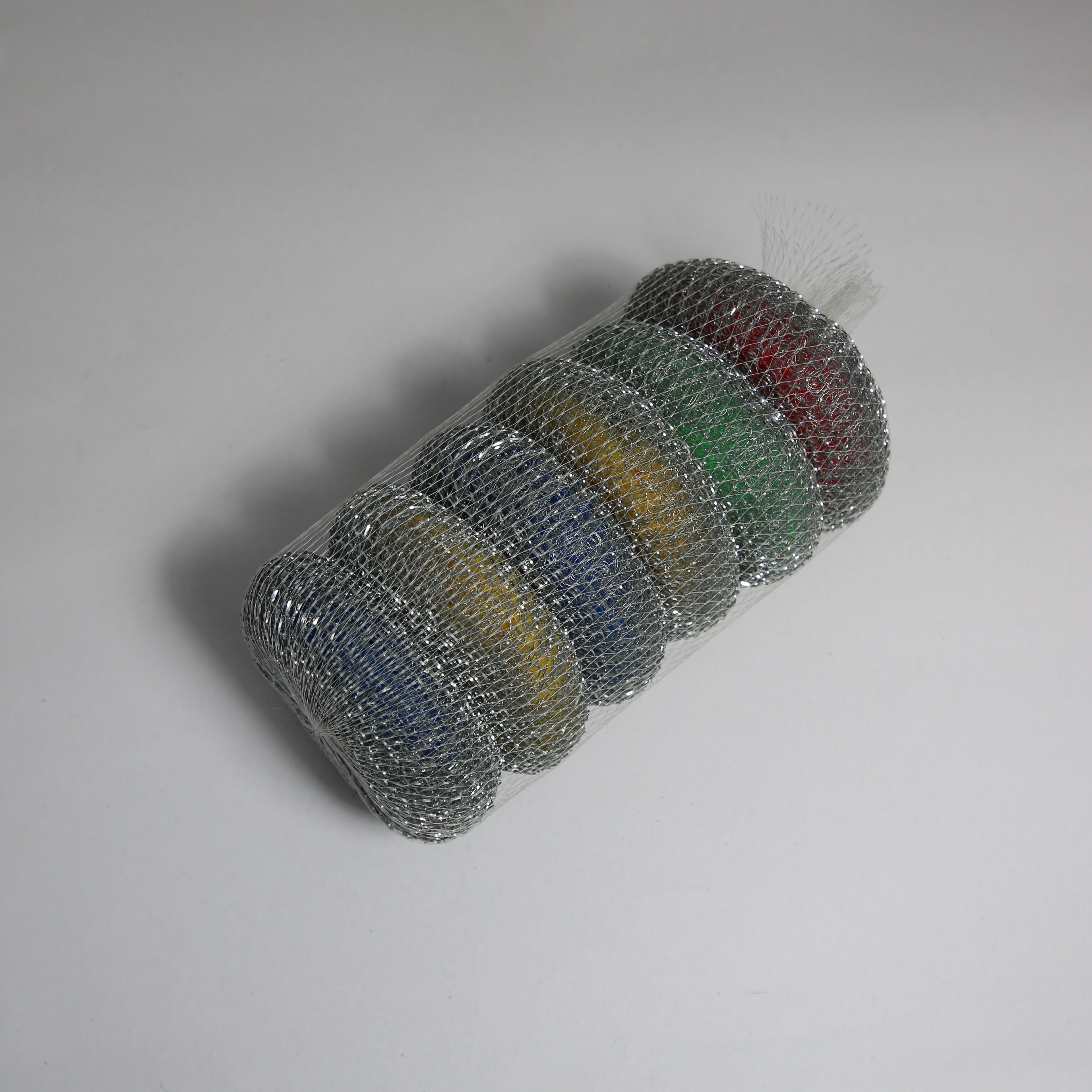 镀锌网球/清洁球/钢丝球白底实物图