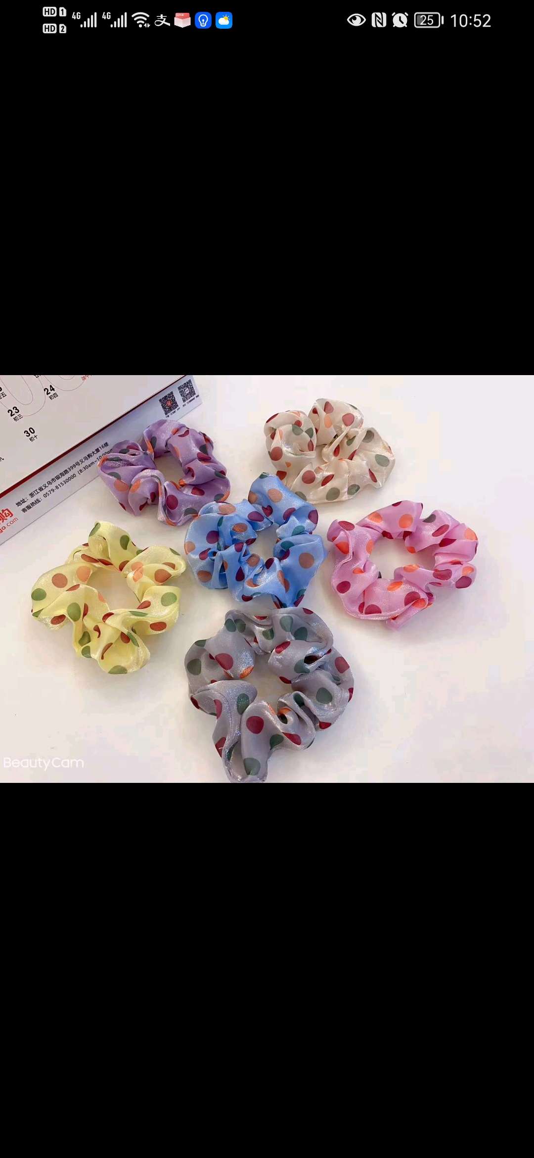 Langli Accessories' popular Korean-style trendy fabric women's fashionable headband polka dot large ring