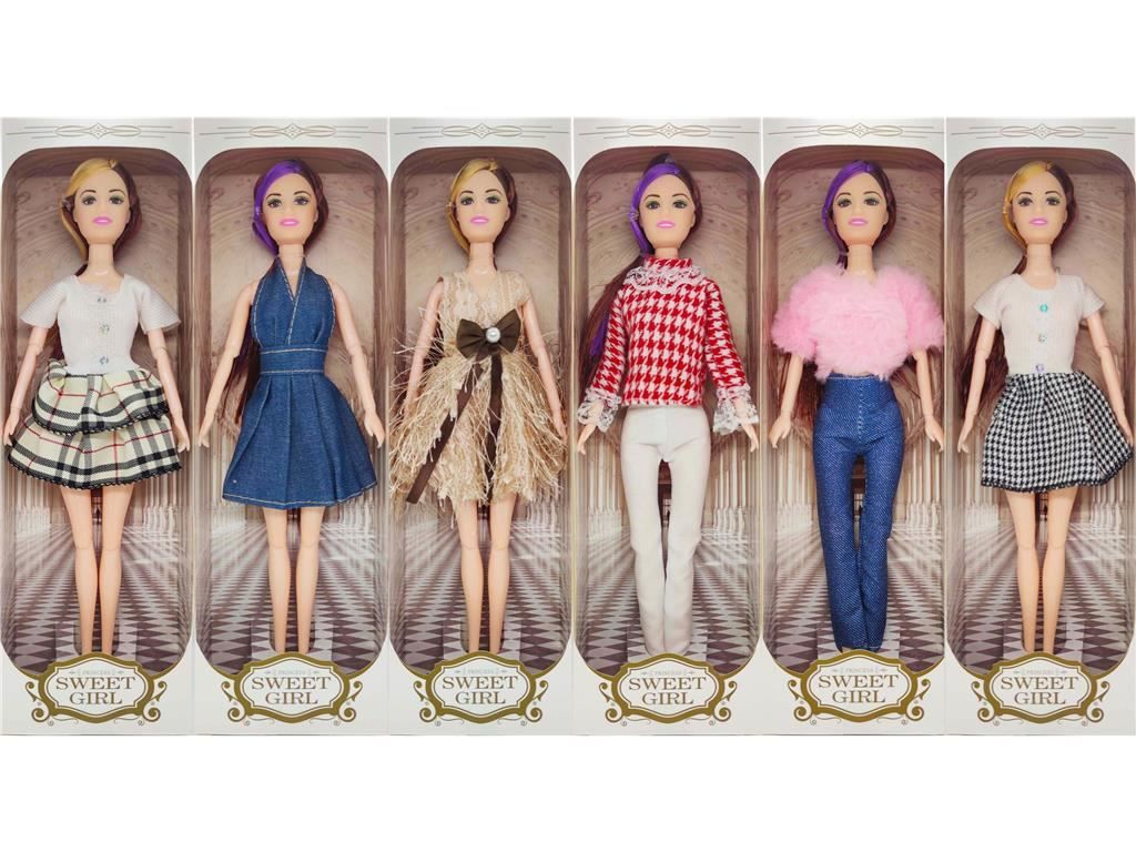A variety of styles of 11.5-inch articulated doll clothes are mixed and matched detail image 3