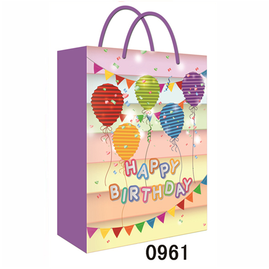 圣诞节礼物袋礼品袋手提袋纸袋节日生日结婚送礼用怡圆210g白卡纸袋PBG290-0961