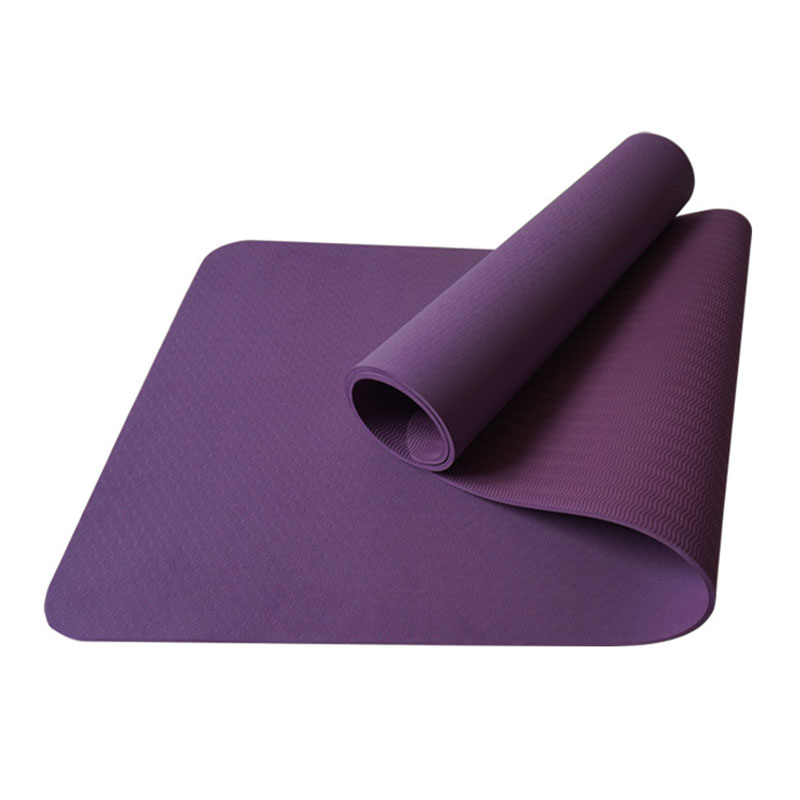 厂家直销TPE单色瑜伽垫 加宽加厚双人瑜伽垫 瑜伽健身垫详情图4