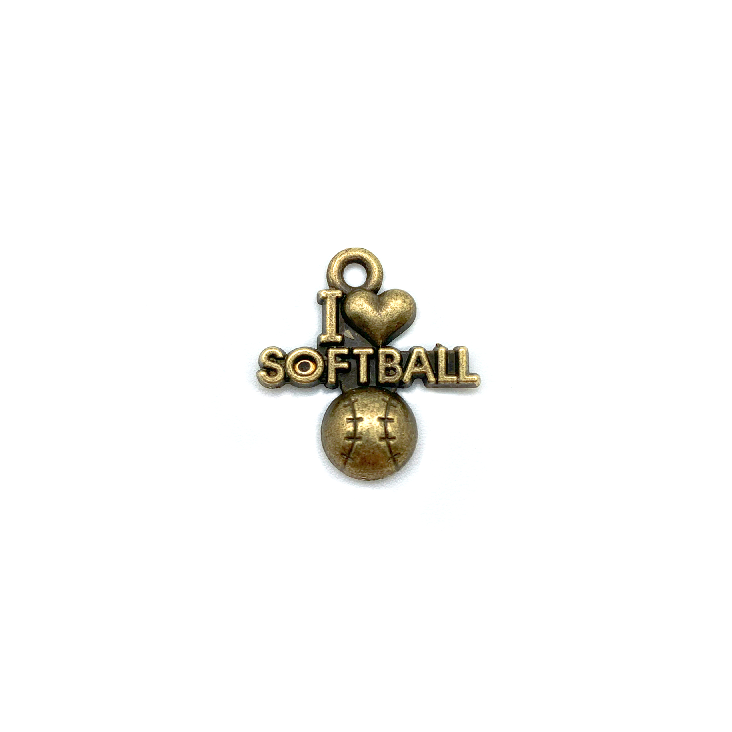 Correa de un agujero I Love baseball zinc alloy accesorios Y222 Item Picture
