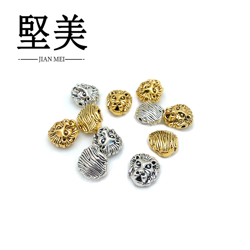 穿孔狮子头锌合金饰品配件Y0423
