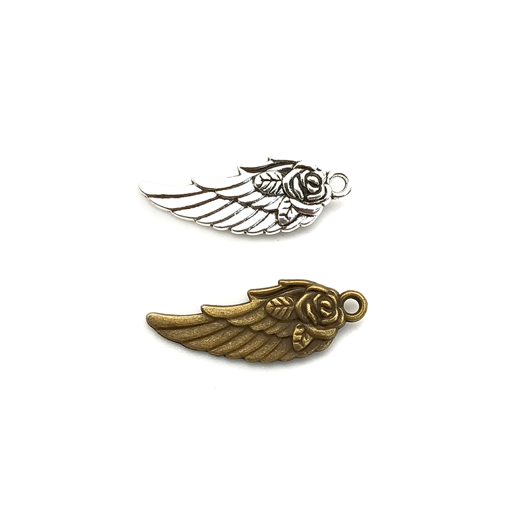 Single-hole feather with suspended wings Y033 details Picture