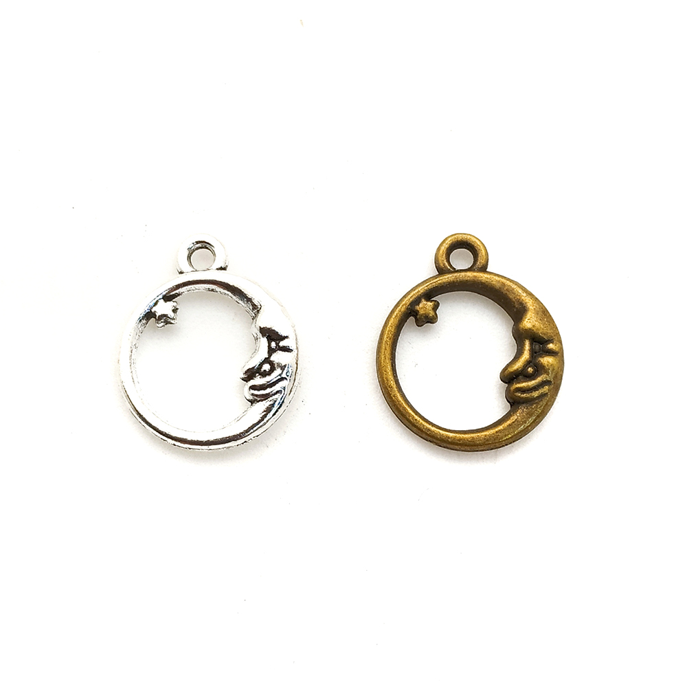 Single-hole with hanging moon circle Y0270 details Picture