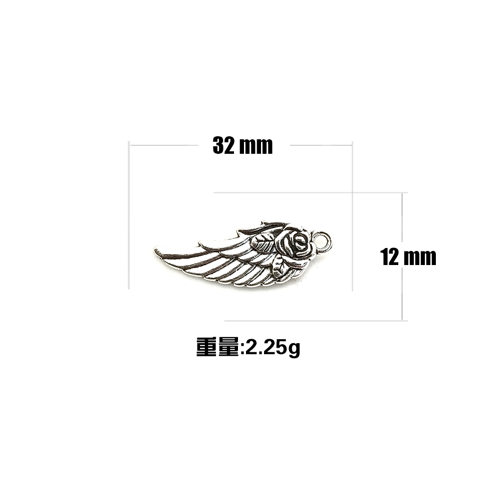 Single-hole feather with suspended wings Y033 Item Picture