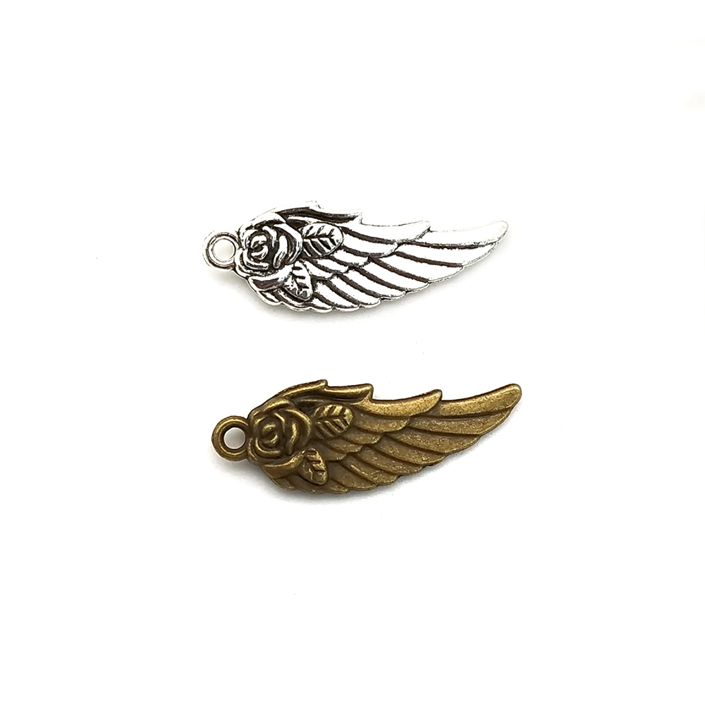 Single-hole feather with suspended wings Y033 Specification image