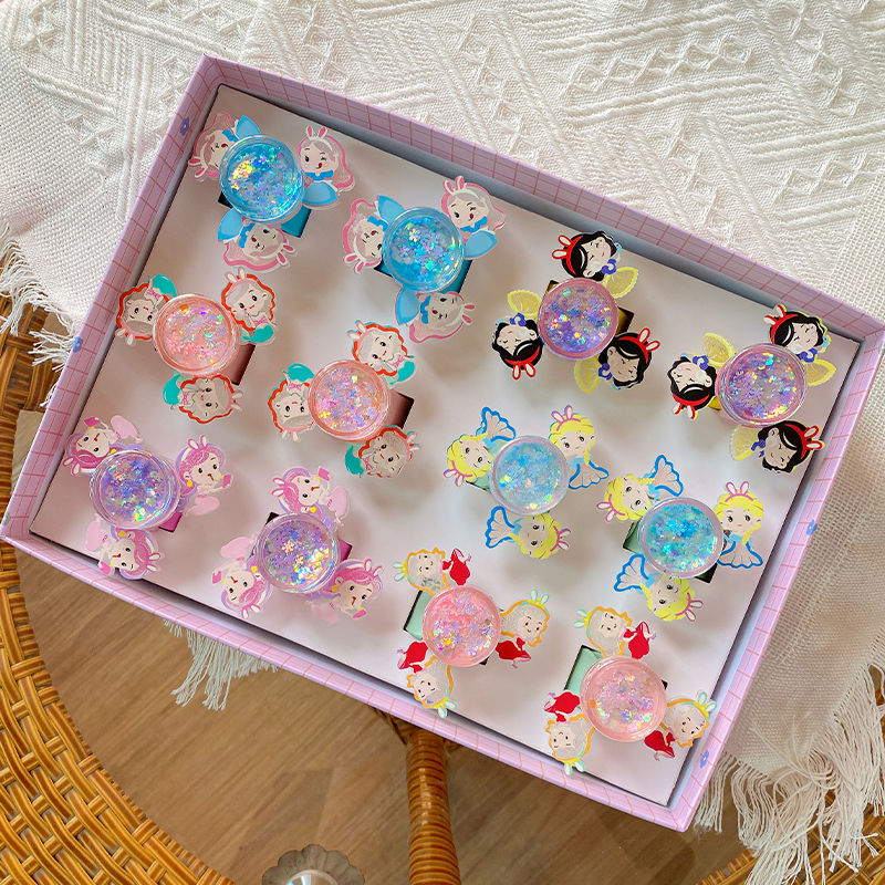 Rotating Papa Ring bracelet, creative toy accessory for girls and princesses, cute papa ring, kindergarten festival gift detail image 3