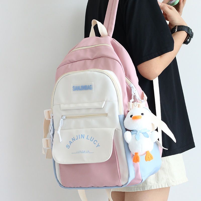 书包女韩版双肩包初中高中大学生森系大容量小学生三到六年级背包电脑包详情图2