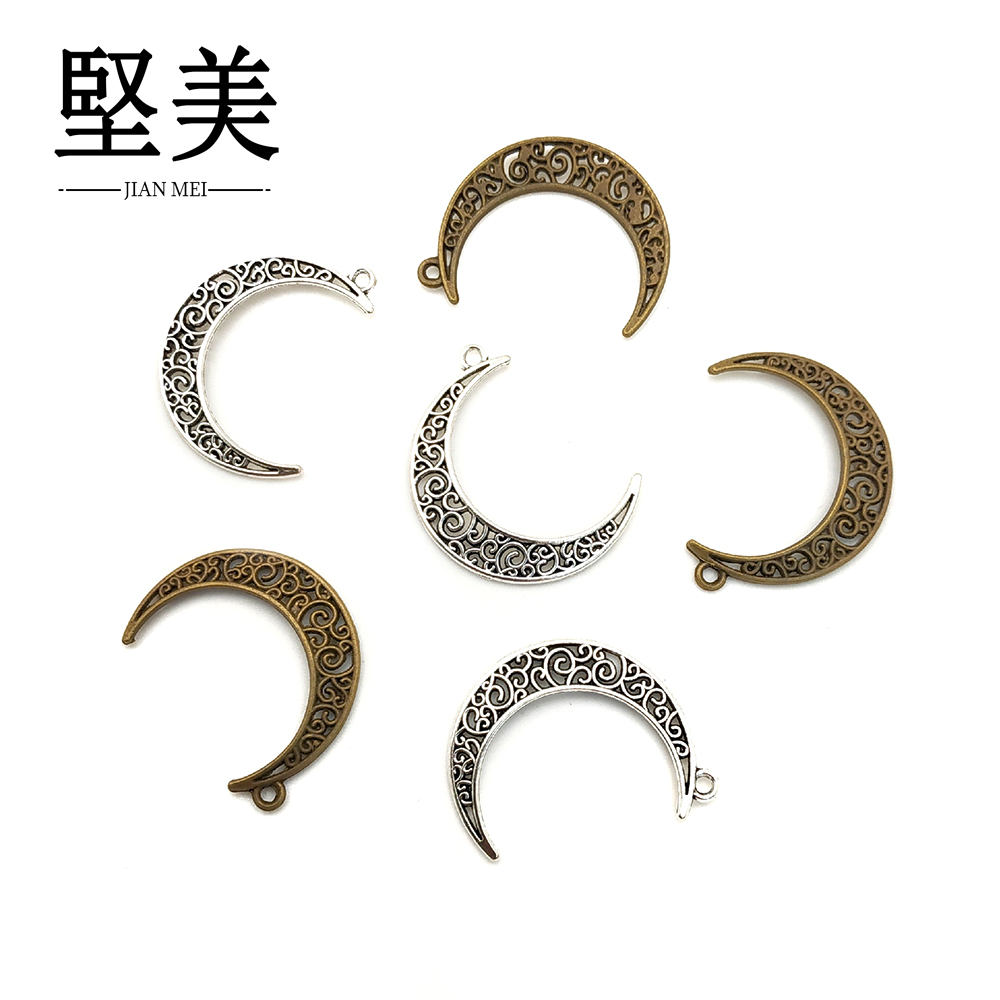 Single hole con colgante half moon zinc alloy accesorio Y147