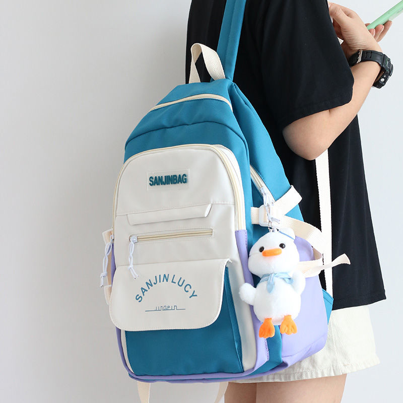 书包女韩版双肩包初中高中大学生森系大容量小学生三到六年级背包电脑包详情图1