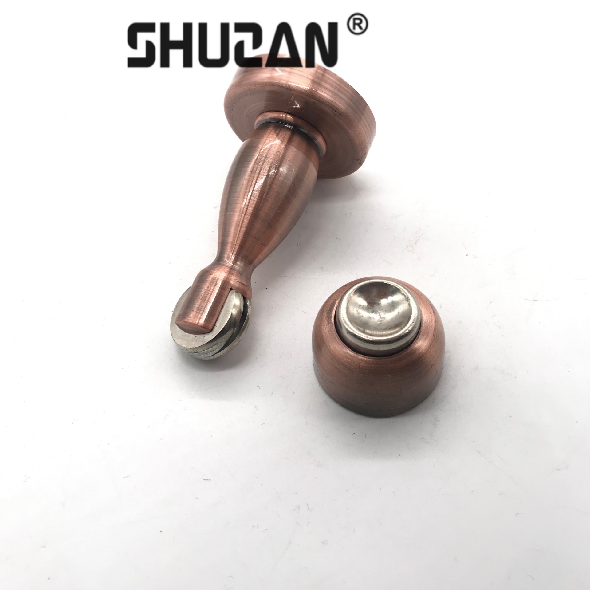 Shuzan high-quality hardware brand magnetic door, floor stop, bedroom door handle, anti-soil hanging door, and suitable door stop accessories details Picture