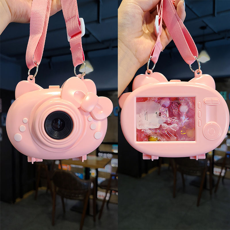 Children's bag, cute princess jewelry set, baby necklace, hair accessory storage box, kindergarten Children's Day gift crossbody bag detail image 3