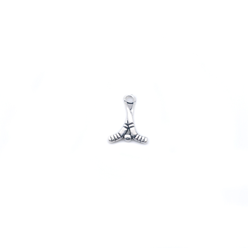 Single-hole hockey stick zinc alloy jewelry accessory Y175 Item Picture