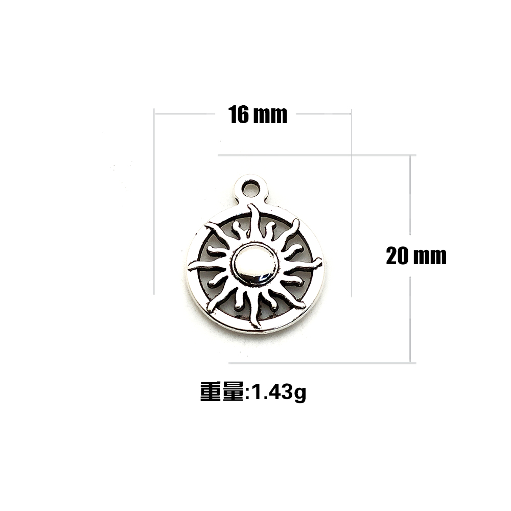 Single hole cinta colgante sunflower zinc alloy accesorio Y060 Item Picture
