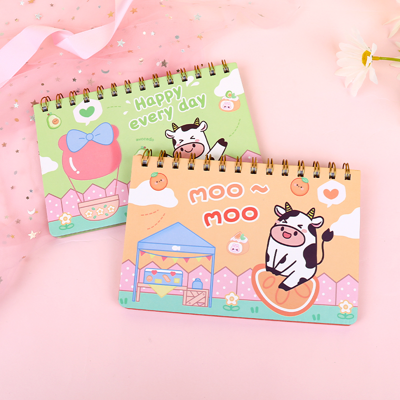 weibo Weibo Creative Cow Coil Mini Portable Notebook for Students, Cute Children's Small Gift Stationery details Picture