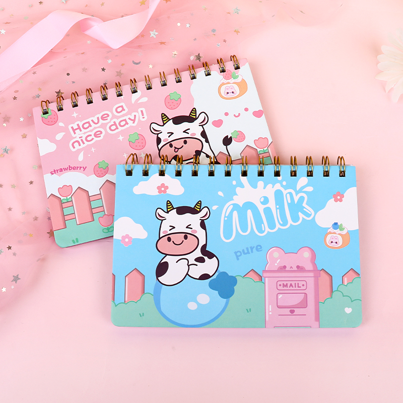 weibo Weibo Creative Cow Coil Mini Portable Notebook for Students, Cute Children's Small Gift Stationery Specification image