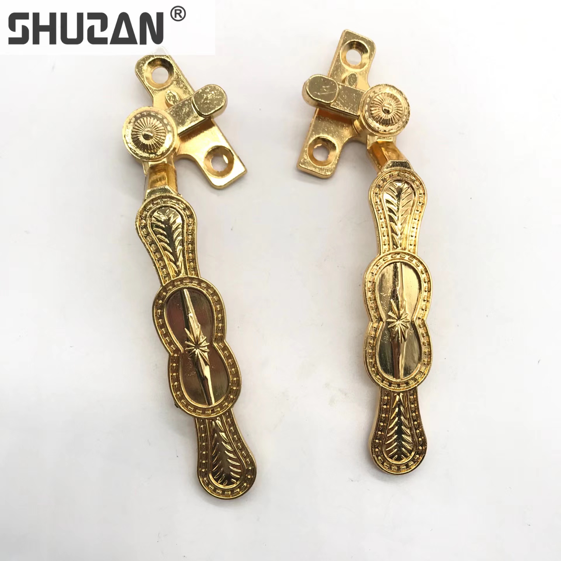 Shuzan Ice crack European-style cabinet door handle door hardware accessories, retro style and elegant design, factory direct sales Item Picture