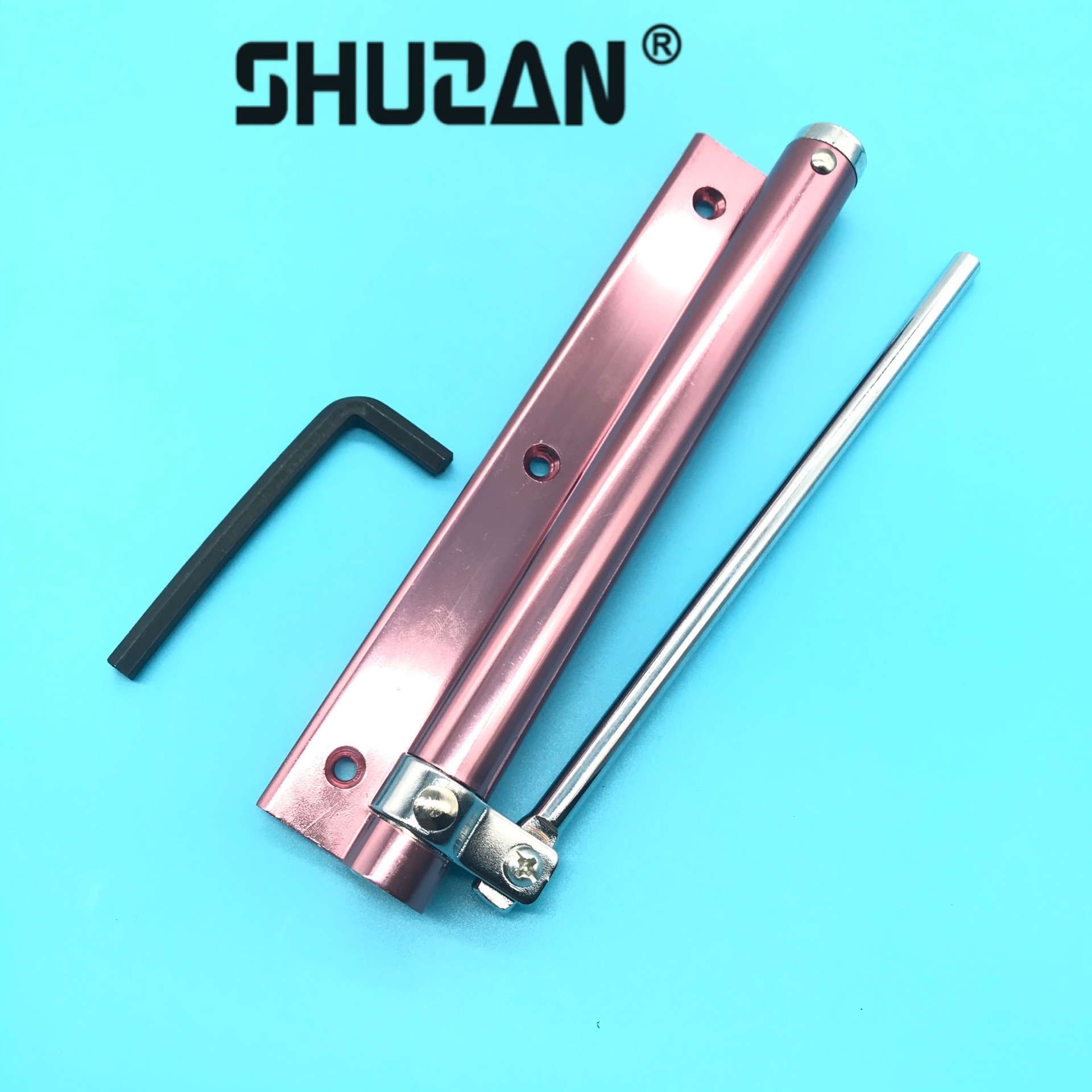 厂家直销 简易闭门器自动关门器暗藏式缓冲隐形打孔闭合器家用