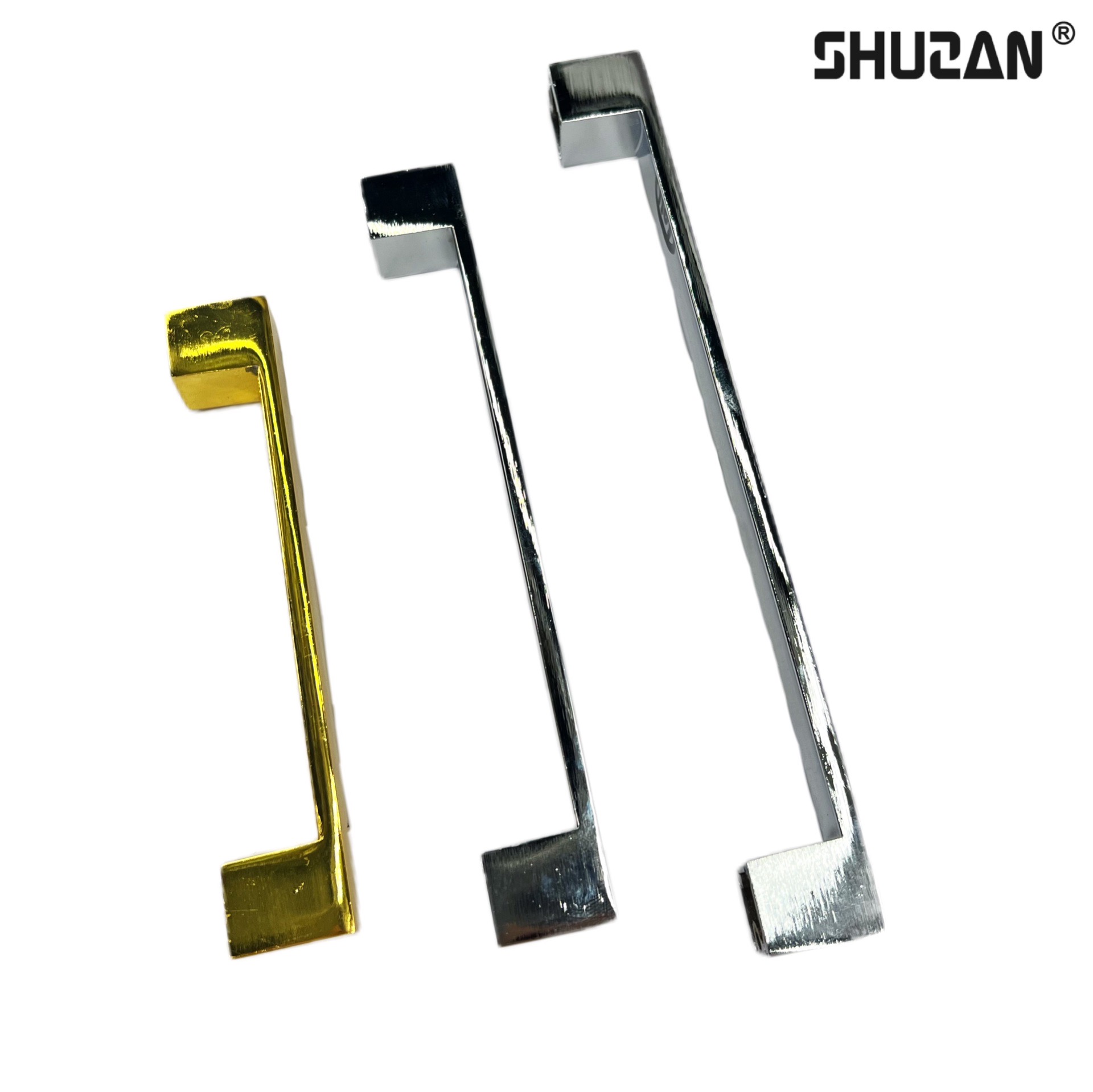 Shuzan de alta calidad marca pebble tirador puerta herrajes accesorios tirador de puerta de acero inoxidable estilo europeo hielo crack gabinete guardarropa tirador multicolor opcional details Picture