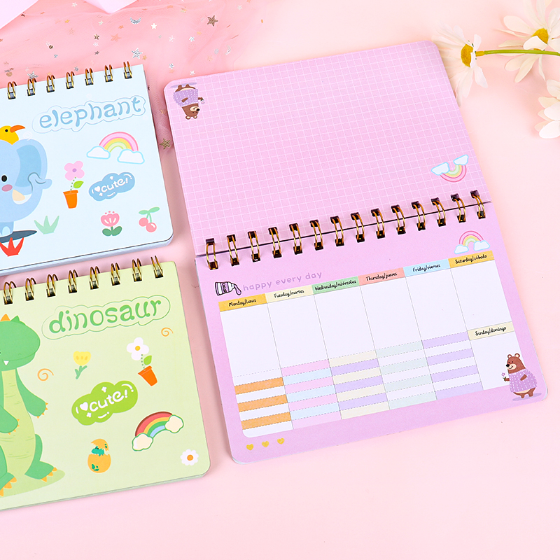 weibo Weibo Creative Cartoon Coil Notebook, mini portable notebook for students, Cute children's small gift stationery Item Picture