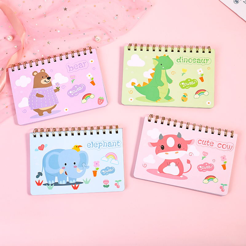 weibo Weibo Creative Cartoon Coil Notebook, mini portable notebook for students, Cute children's small gift stationery