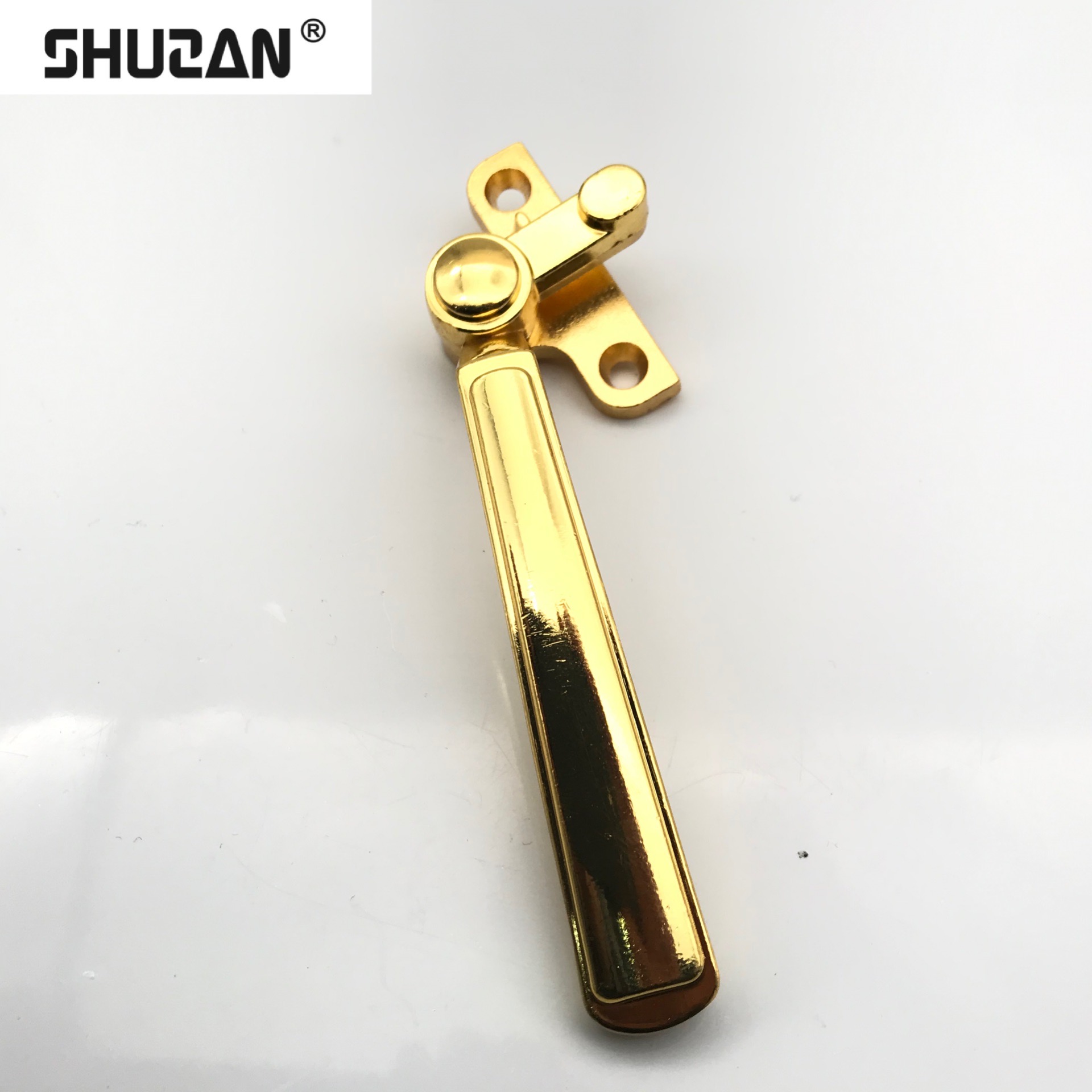 舒赞 优质品牌金色轴承冰裂纹欧式柜门拉手家具门把手鹅卵石造型门五金配件