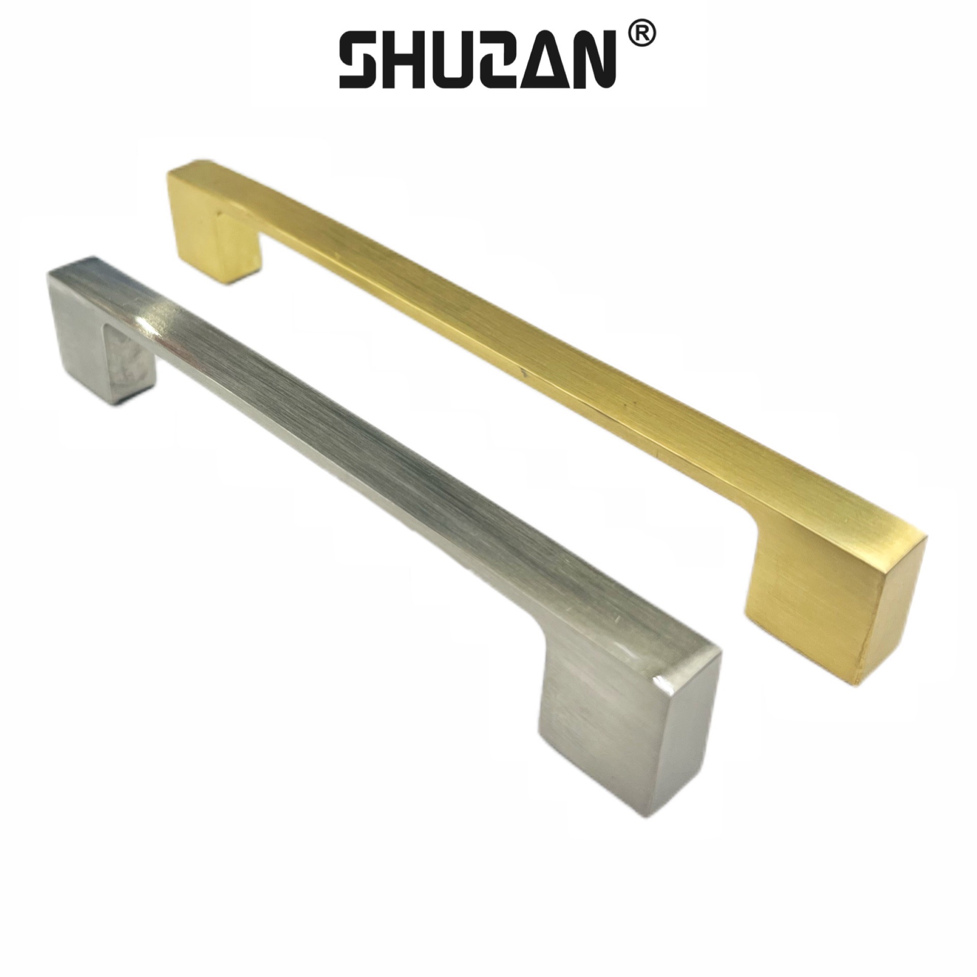 Shuzan, a well-known brand, offers custom-made European-style cabinet door handles with ice crack patterns, stainless steel door handles, door hardware accessories, and pebble design specifications Specification image