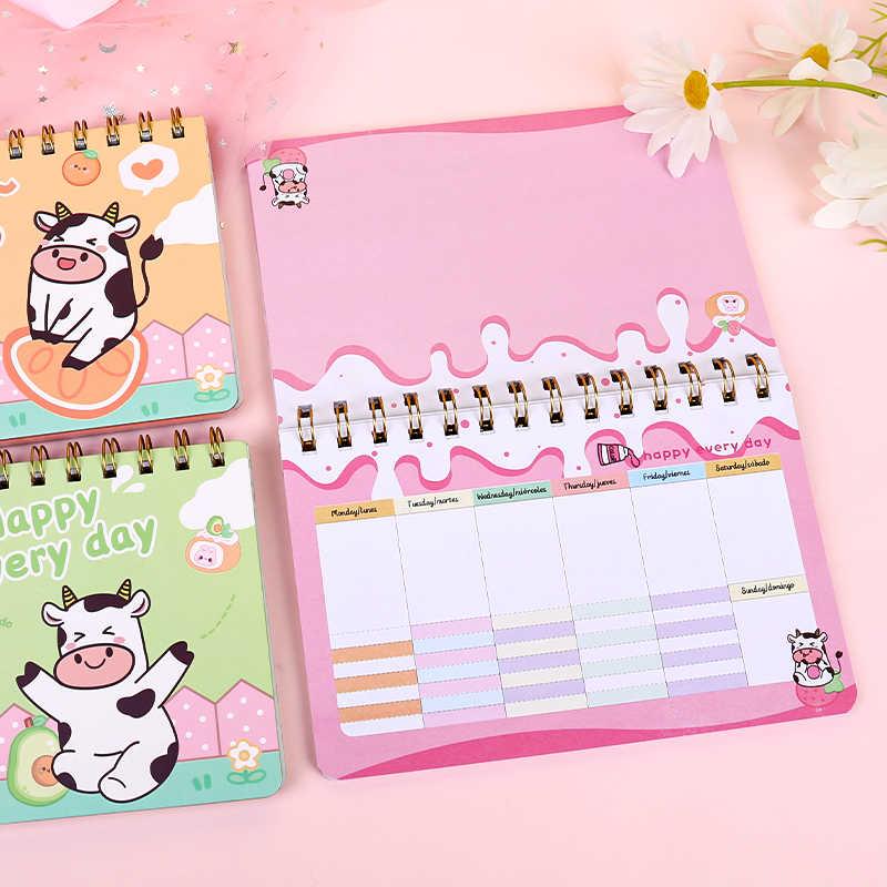 weibo Weibo Creative Cow Coil Mini Portable Notebook for Students, Cute Children's Small Gift Stationery Item Picture