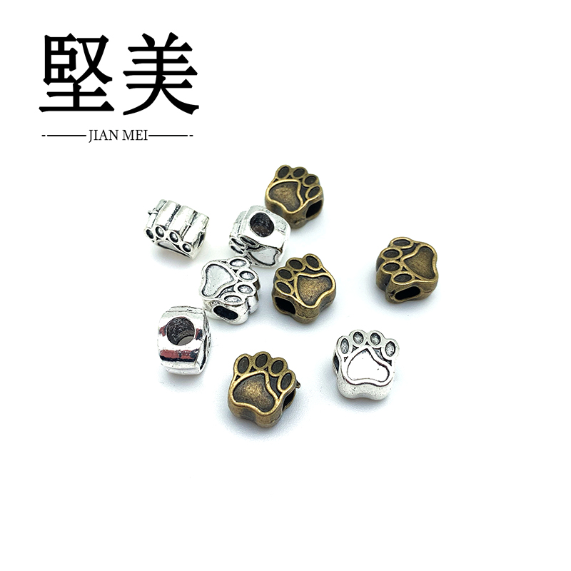 Big hole bead bear claw aleación de zinc accesorios de ornamento Y0442