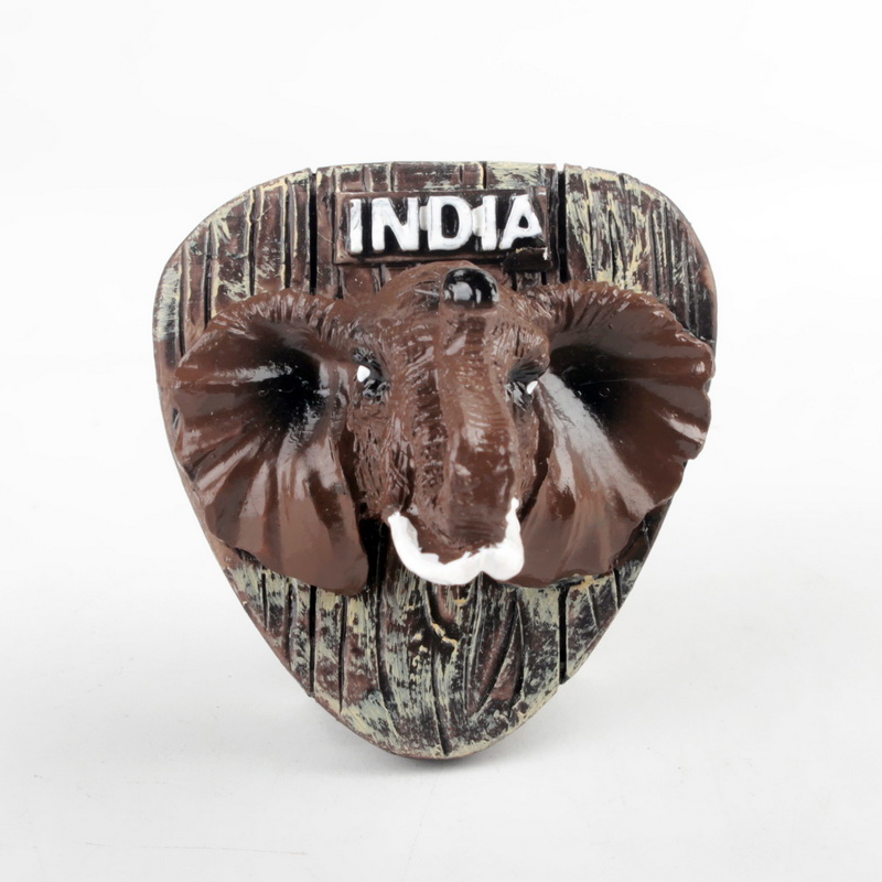 现货3D彩绘树脂冰箱贴印度大象立体树脂冰箱贴创意树脂冰箱贴批发