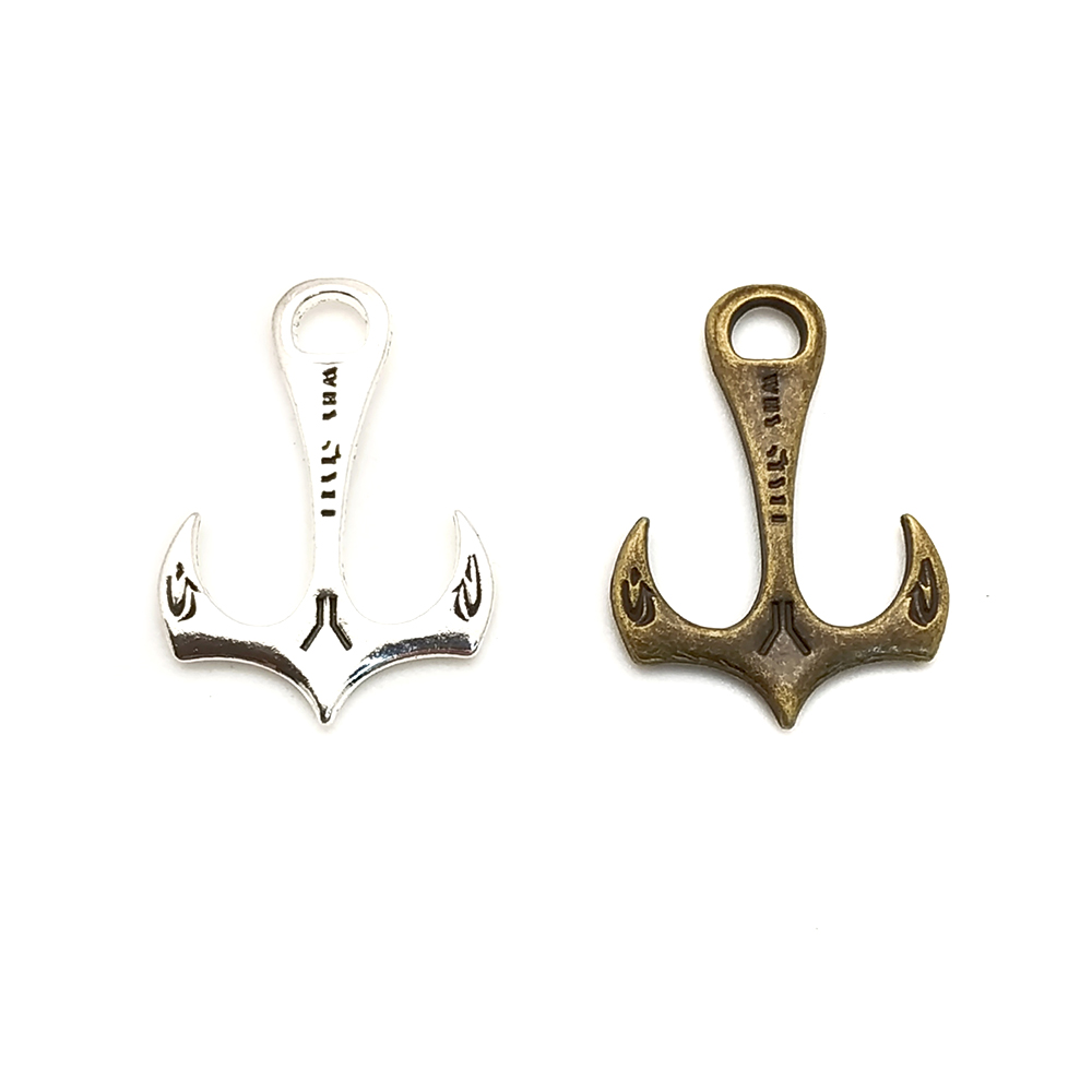 Single hole con gancho de barco ancla de aleación de zinc accesorios Y0540 details Picture